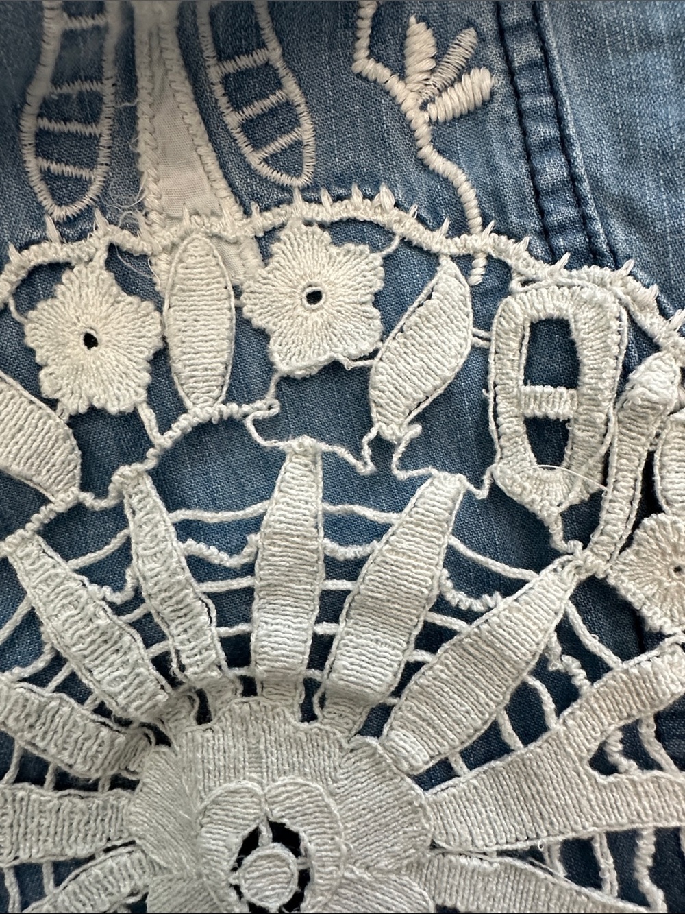 Anthropologie Pilcro Kenna Mid-Rise Heritage Barrel Jeans: Embroidered Edition - Picture 10 of 14